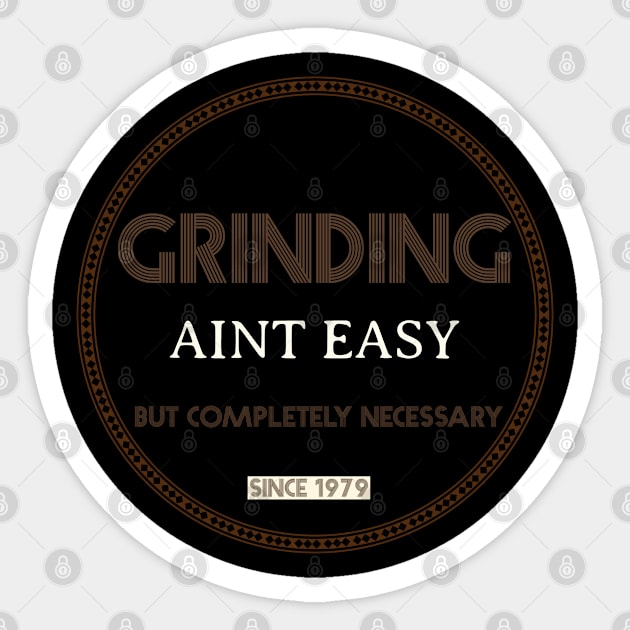 GRINDING Sticker by MOOSPODE